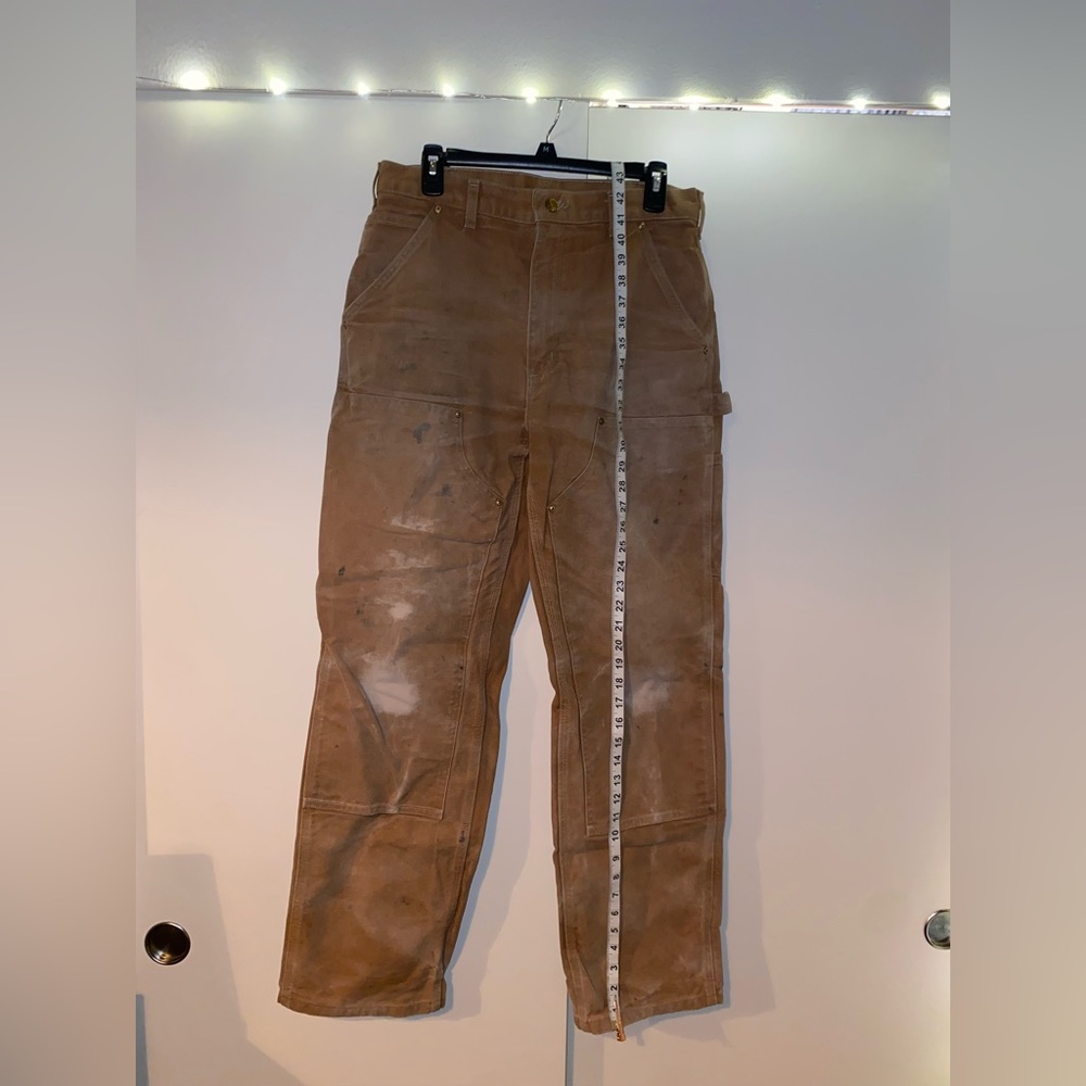 Carhartt Men’s Khaki Work Pants | 32 x 32 | Functional / Worn-in